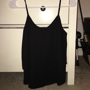 Flowy black tank